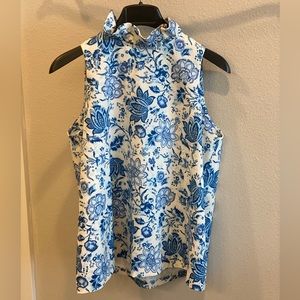 NWT Tuckernuck Mason Ruffle Collar Blouse Sz XL. MSRP $128.